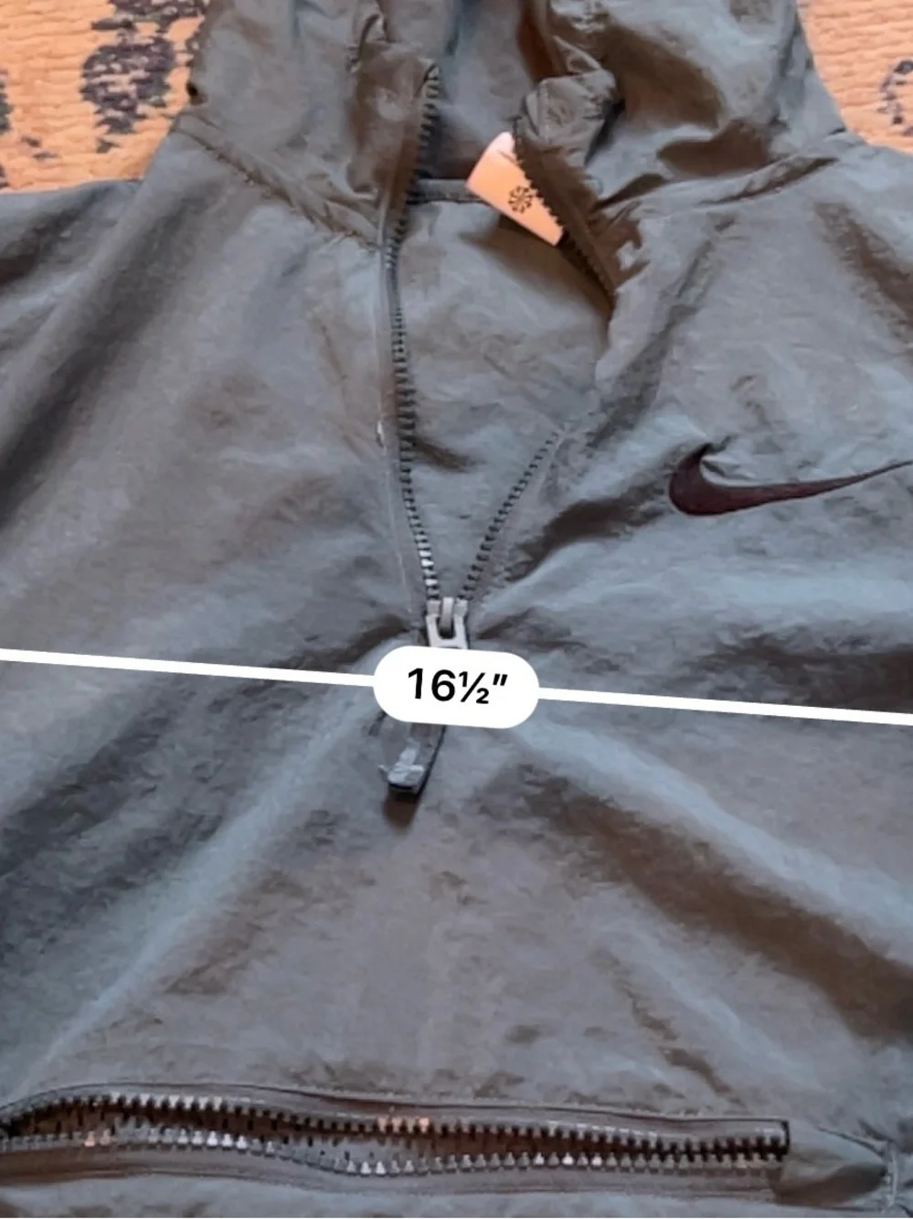 Nike Girls Youth Large Dark Teal Mint Mesh Hooded Anorak Windbreaker